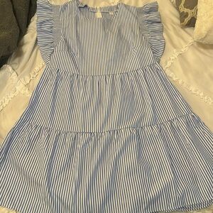 Blue stripped summer dress